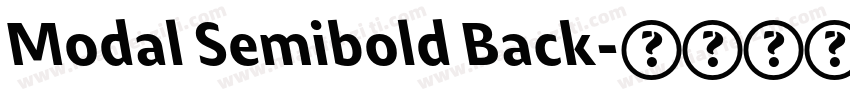 Modal Semibold Back字体转换